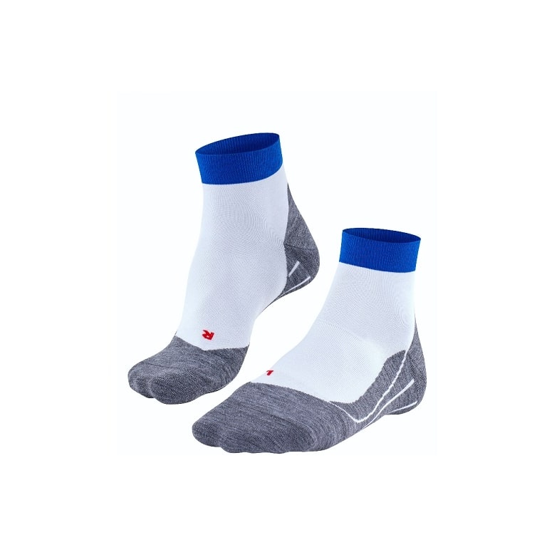 Falke Laufsocke RU4 Endurance Short (mittelstarke Polsterung) weiss/blau/grau Herren - 1 Paar